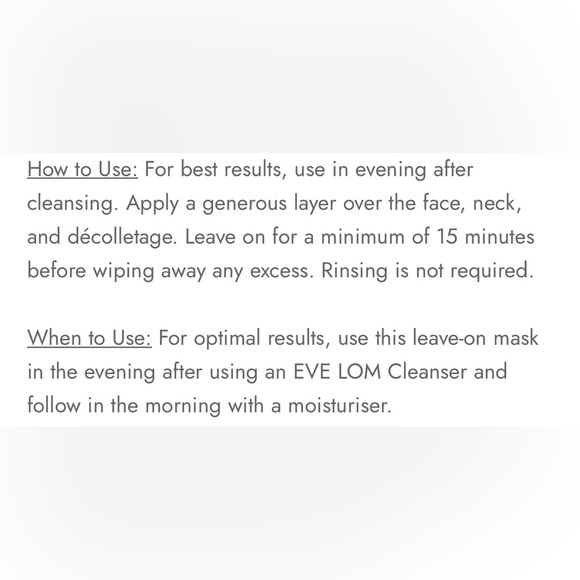 Eve Lom Moisture Mask - Travel Size 2/order - Picture 7 of 11